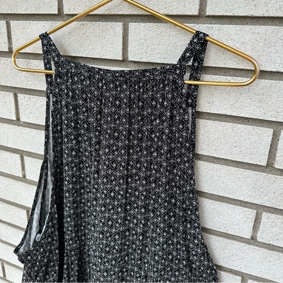 Torrid Multi-Color Border Print Challis Cold Shoulder Skater Dress - Picture 12 of 14